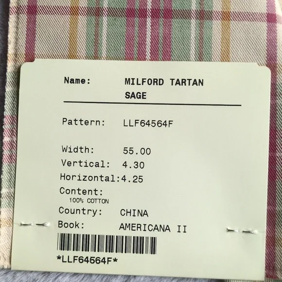 Ralph Lauren Multicolor Plaid Fabric - Picture 4 of 4